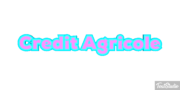 Credit Agricole Texteffekt