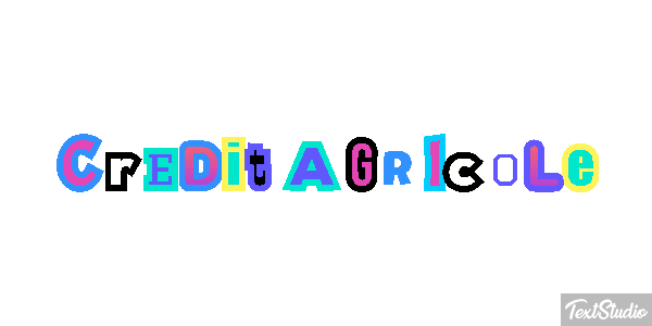 Credit Agricole Texteffekt