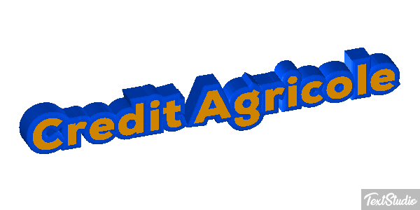 Credit Agricole Texteffekt