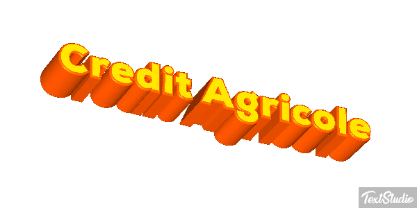 Credit Agricole Texteffekt