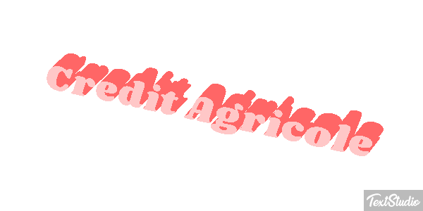 Credit Agricole Texteffekt