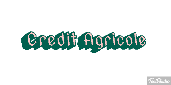 Credit Agricole Texteffekt