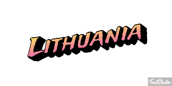 Lithuania Effet de texte