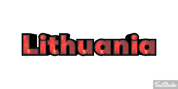 Lithuania Effet de texte