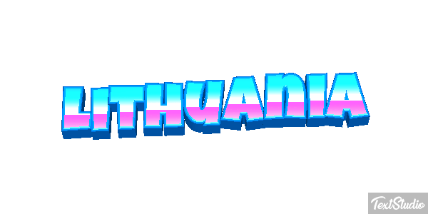 Lithuania Effet de texte