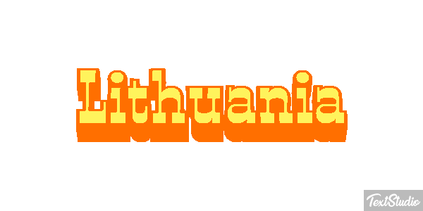 Lithuania Effet de texte
