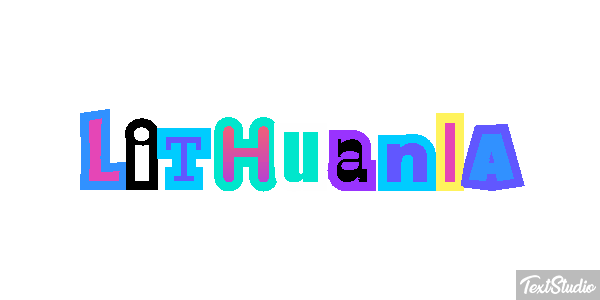 Lithuania Effet de texte
