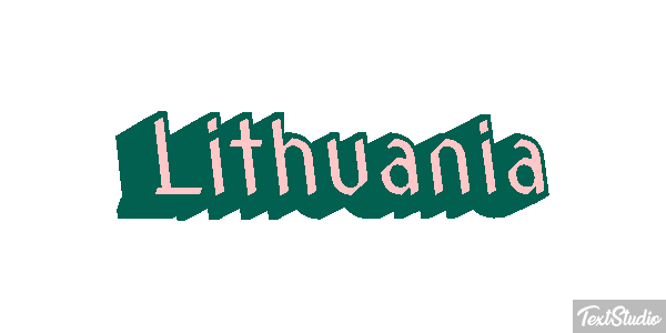 Lithuania Effet de texte