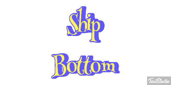 Ship Bottom Efeito do texto