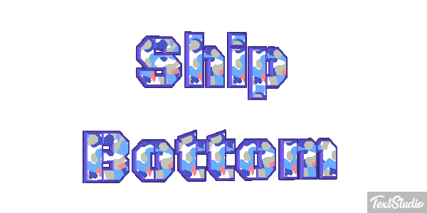 Ship Bottom Efeito do texto