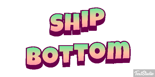 Ship Bottom Efeito do texto