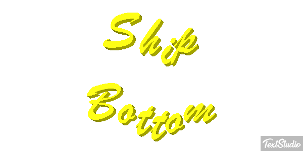Ship Bottom Efeito do texto