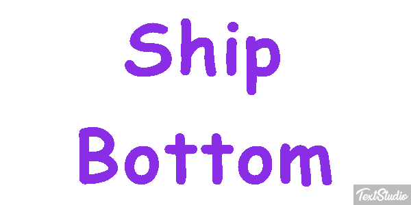Ship Bottom Efeito do texto