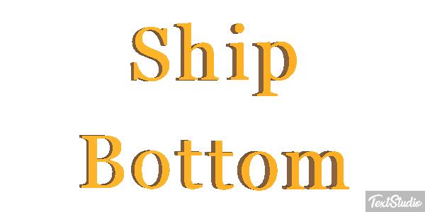 Ship Bottom Efeito do texto
