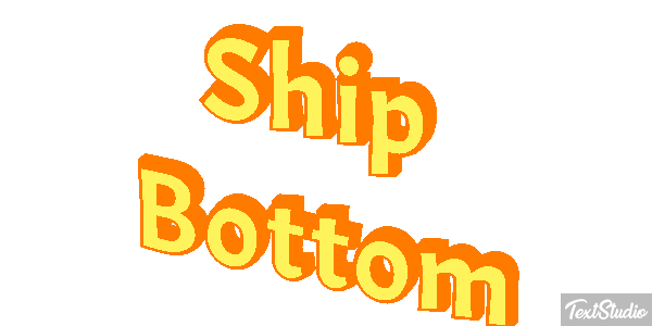 Ship Bottom Efeito do texto