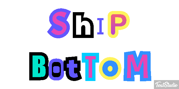 Ship Bottom Efeito do texto