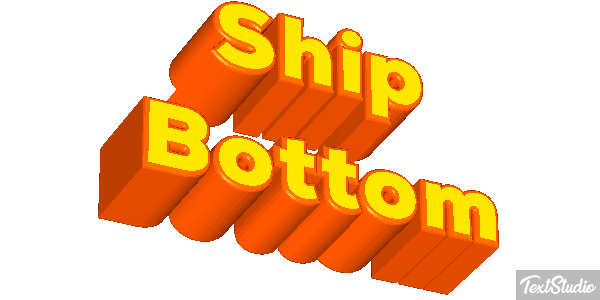 Ship Bottom Efeito do texto