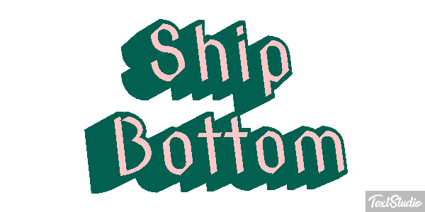 Ship Bottom Efeito do texto