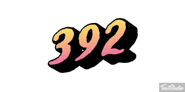 392 Text effect