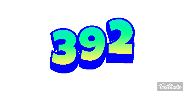 392 Text effect