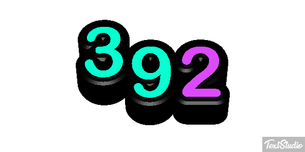 392 Text effect