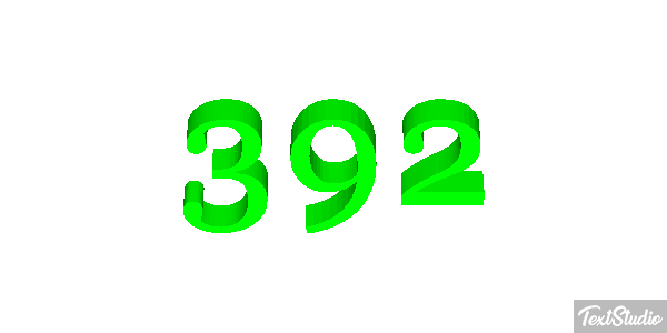 392 Text effect