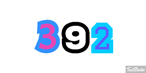 392 Text effect