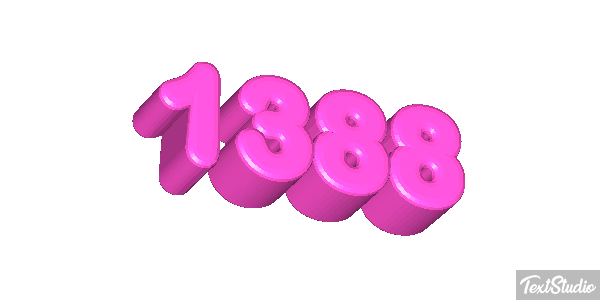 1388 Text effect