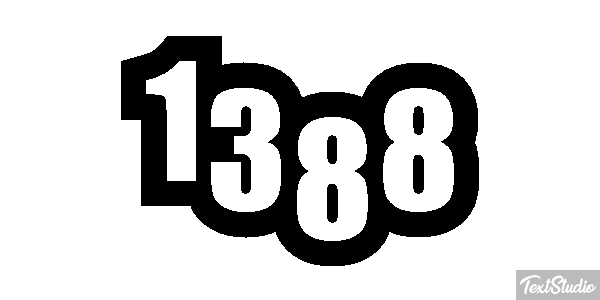 1388 Text effect