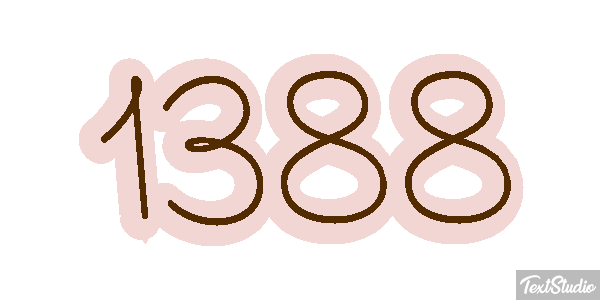 1388 Text effect