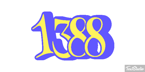 1388 Text effect