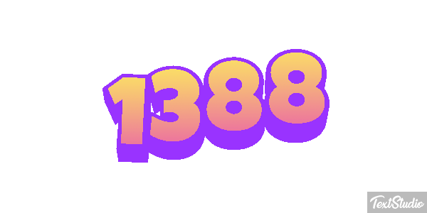1388 Text effect
