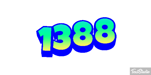 1388 Text effect