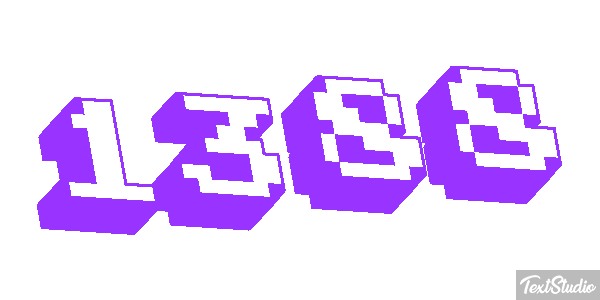 1388 Text effect