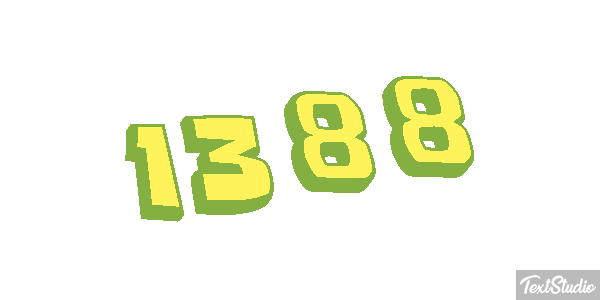 1388 Text effect