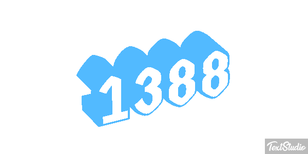 1388 Text effect