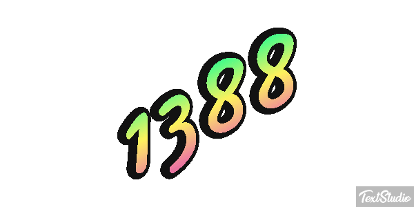 1388 Text effect