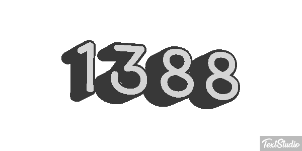 1388 Text effect