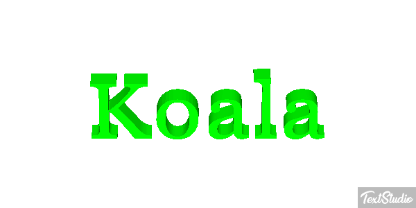 Koala Efecto de texto