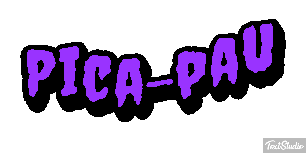 Pica-pau Efeito do texto