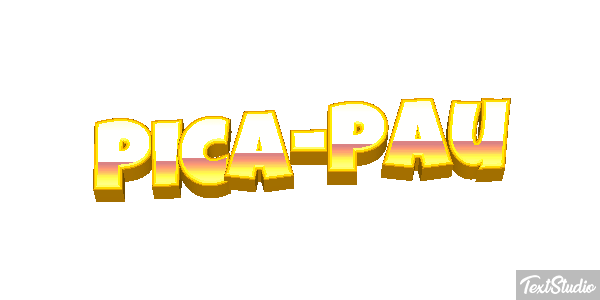 Pica-pau Efeito do texto