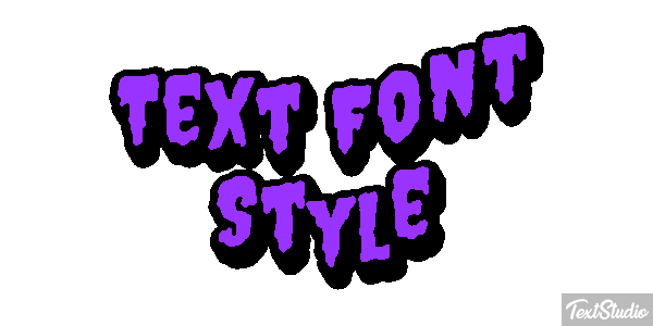 Text Font Style Effetto testo