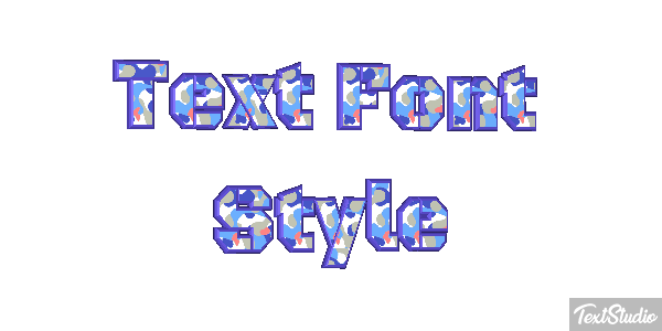 Text Font Style Effetto testo