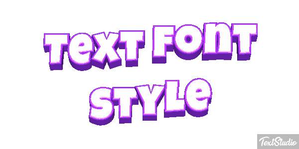 Text Font Style Effetto testo