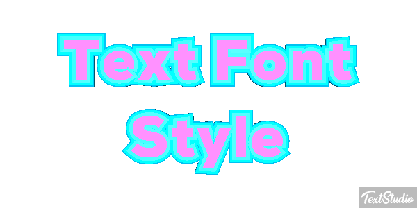 Text Font Style Effetto testo
