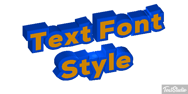 Text Font Style Effetto testo
