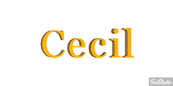 Cecil Text effect