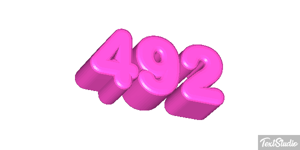 492 Text effect
