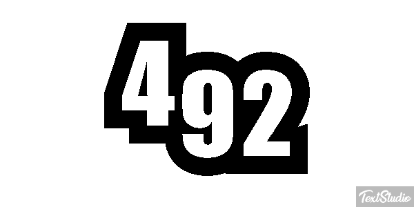 492 Text effect