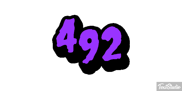 492 Text effect